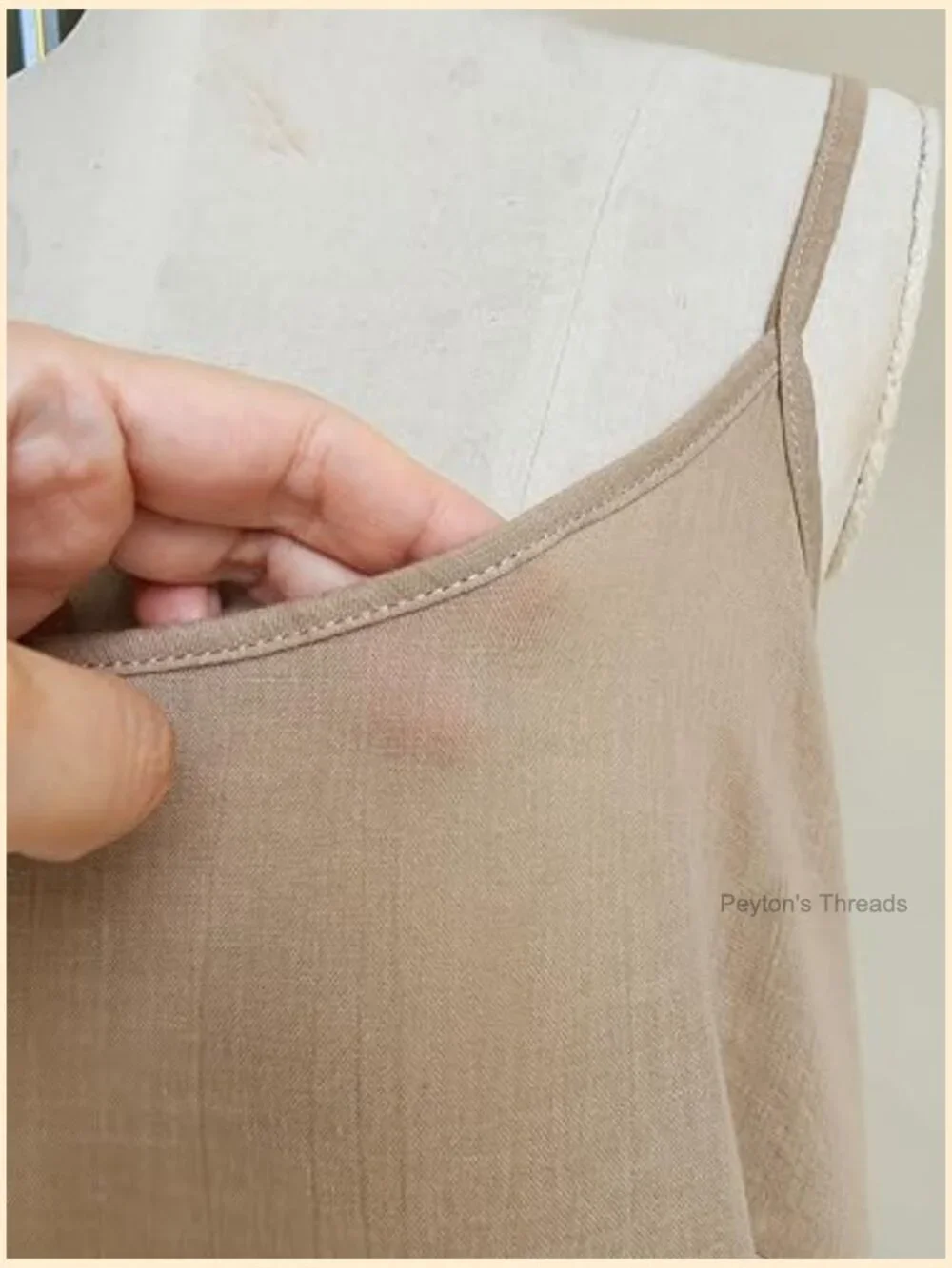 Midi Length Cotton Full Slip Under Dress Adjustable Spaghetti Strap